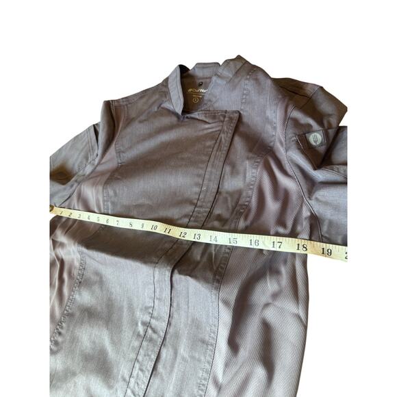 Chef Works Women's Grey Springfield Chef Coat Size Medium - Picture 9 of 9
